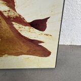 Old “desert” photo on wood