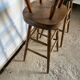 Set of 4 1950s bar top stools