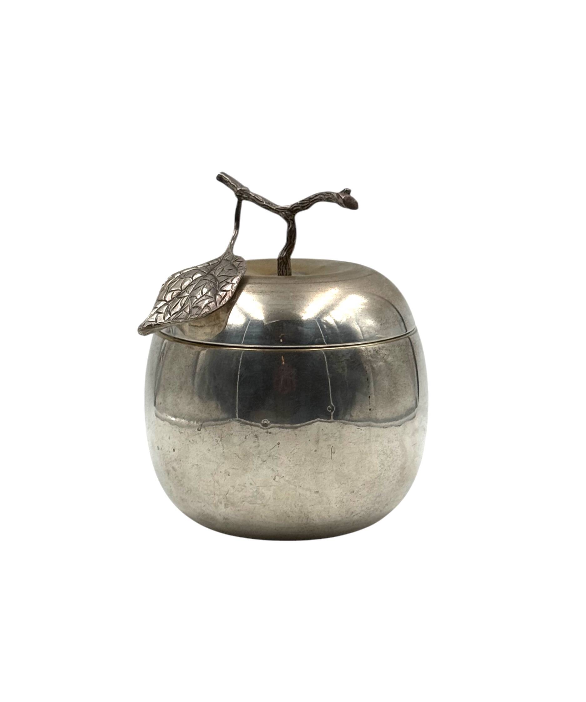 Seau à glace en argent moderne, Teghini Firenze Italie 1970