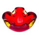 Murano Sommerso Red & Yellow Dish - Flavio Poli - circa 19