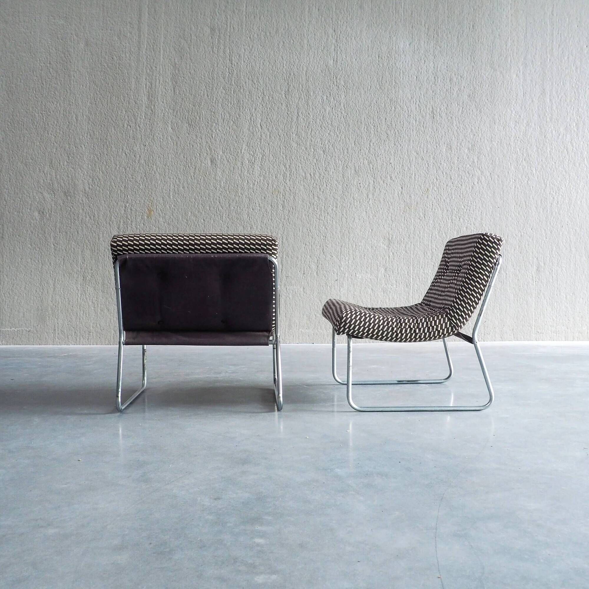 Mid-century modular lounge chairs
