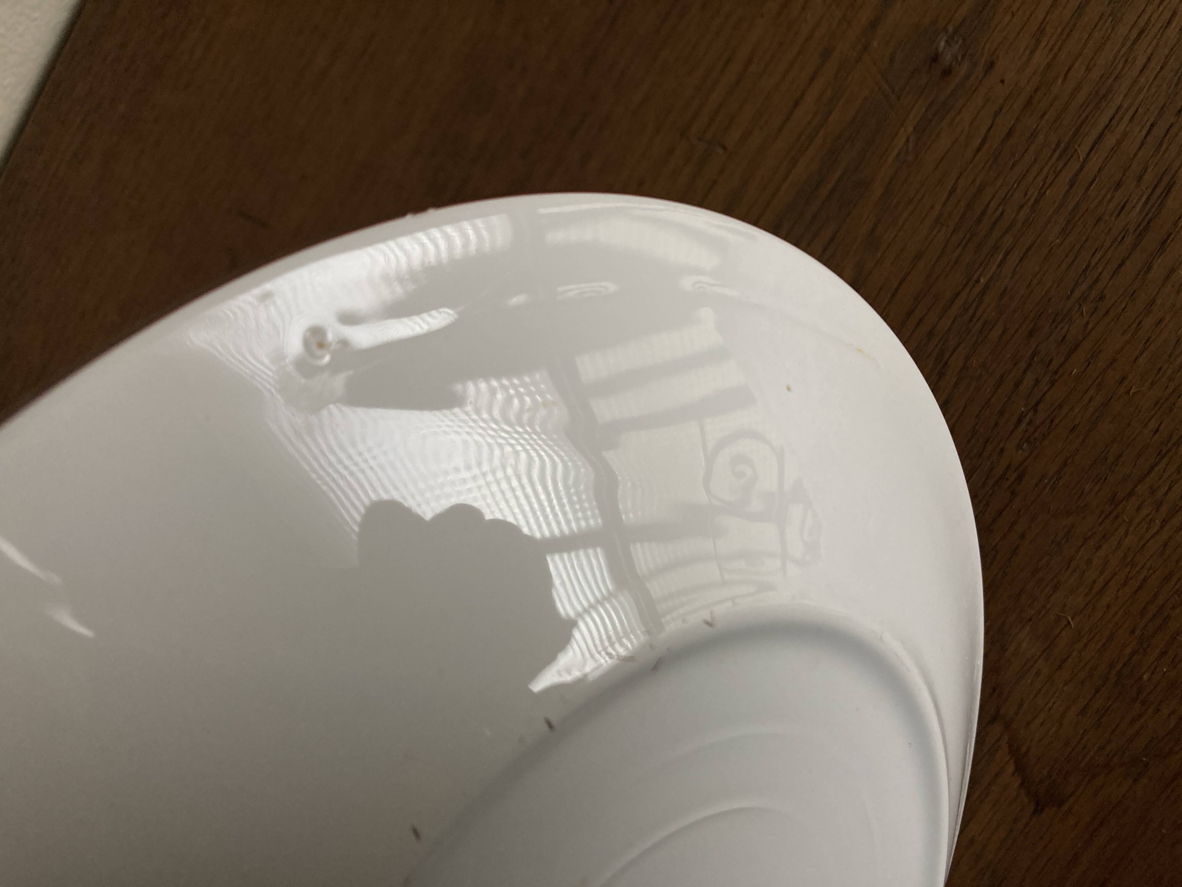 Set of 8 Scandinavian KMK enamelled earthenware dessert plates 1965