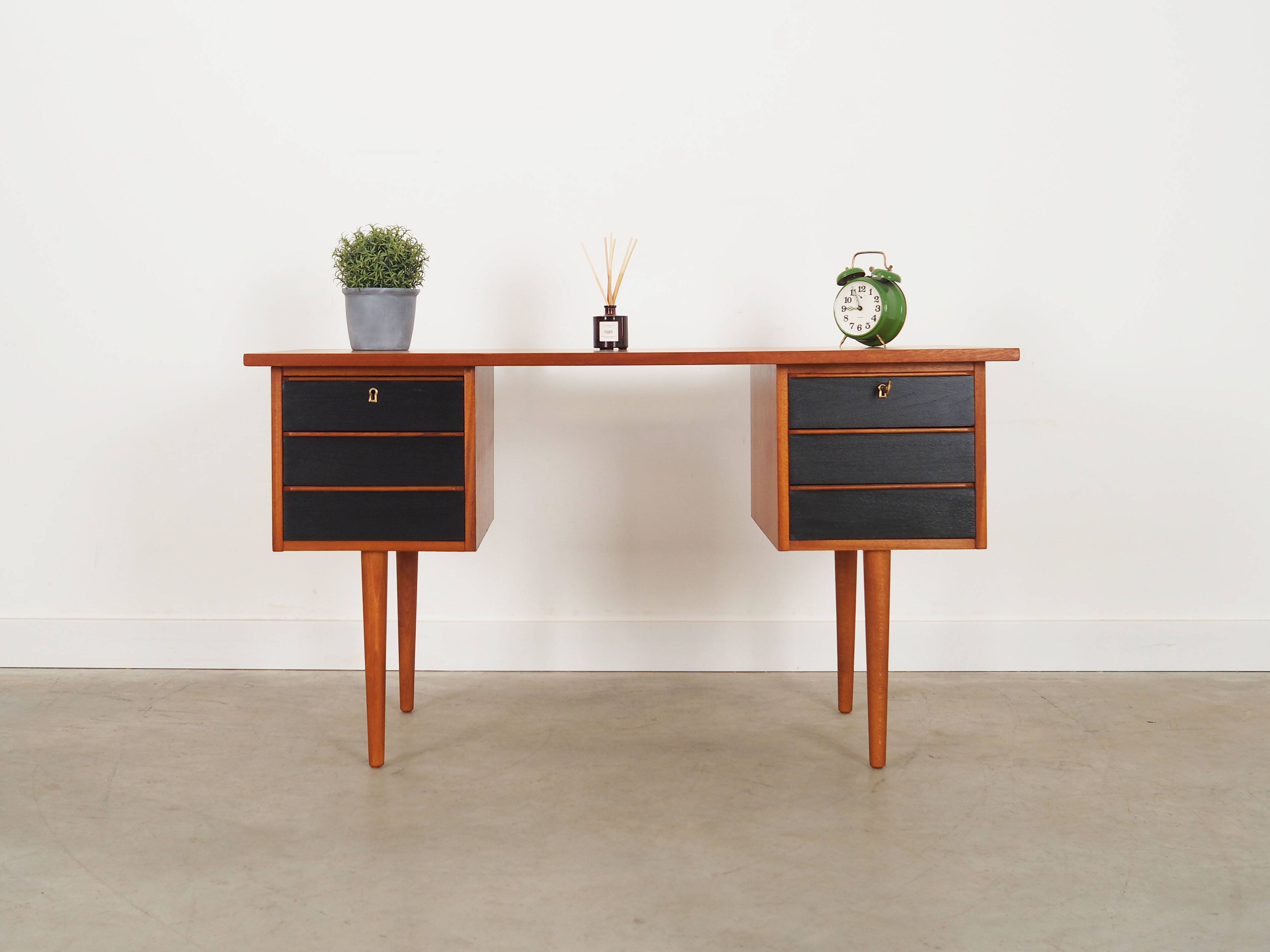Teak desk, Danish design, 1960s, production: Denmark