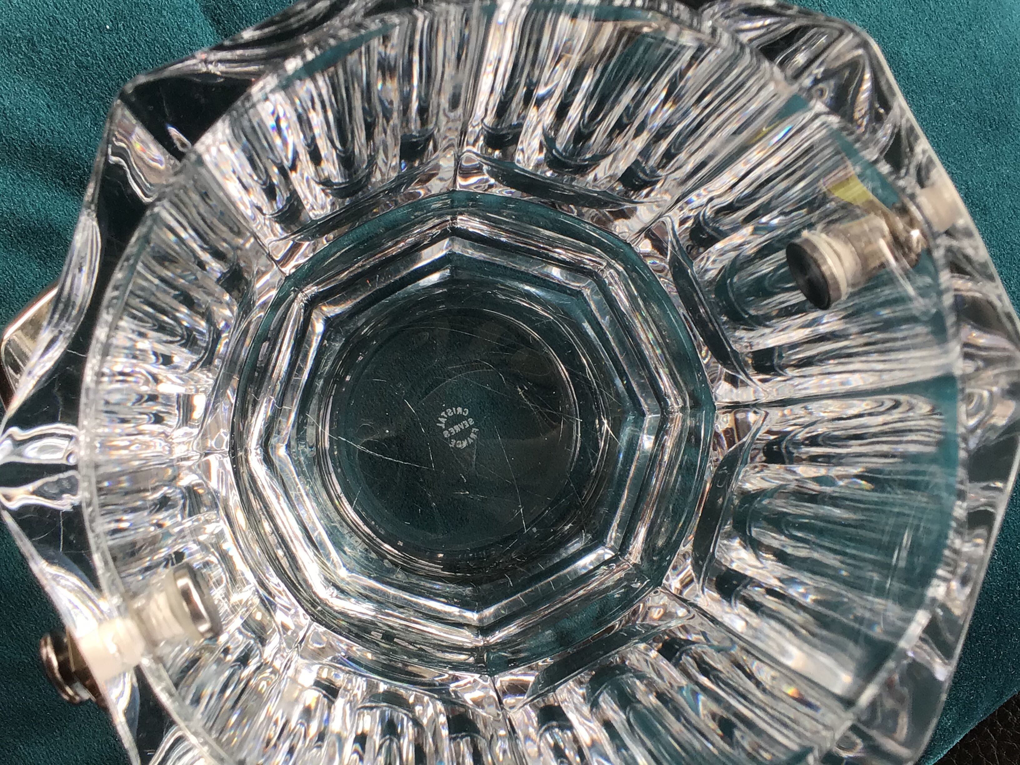 Crystal ice bucket sèvres octagonal
