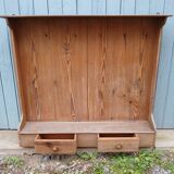 Antique wooden wall shelf