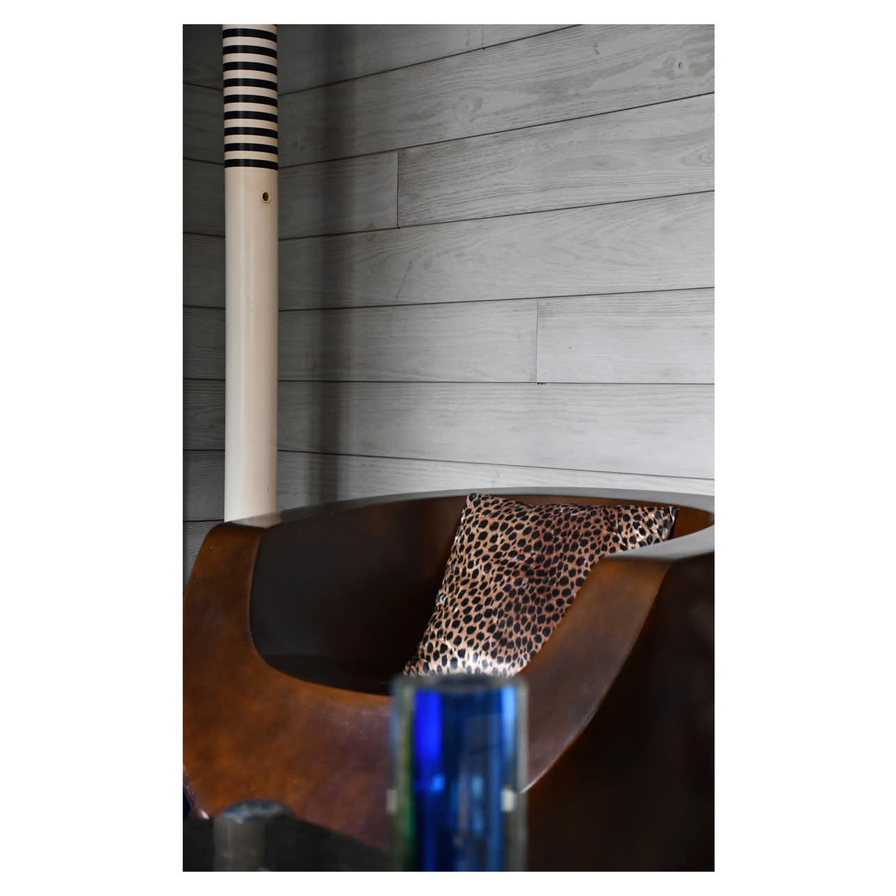 Pair of Moon armchairs in fibreglass