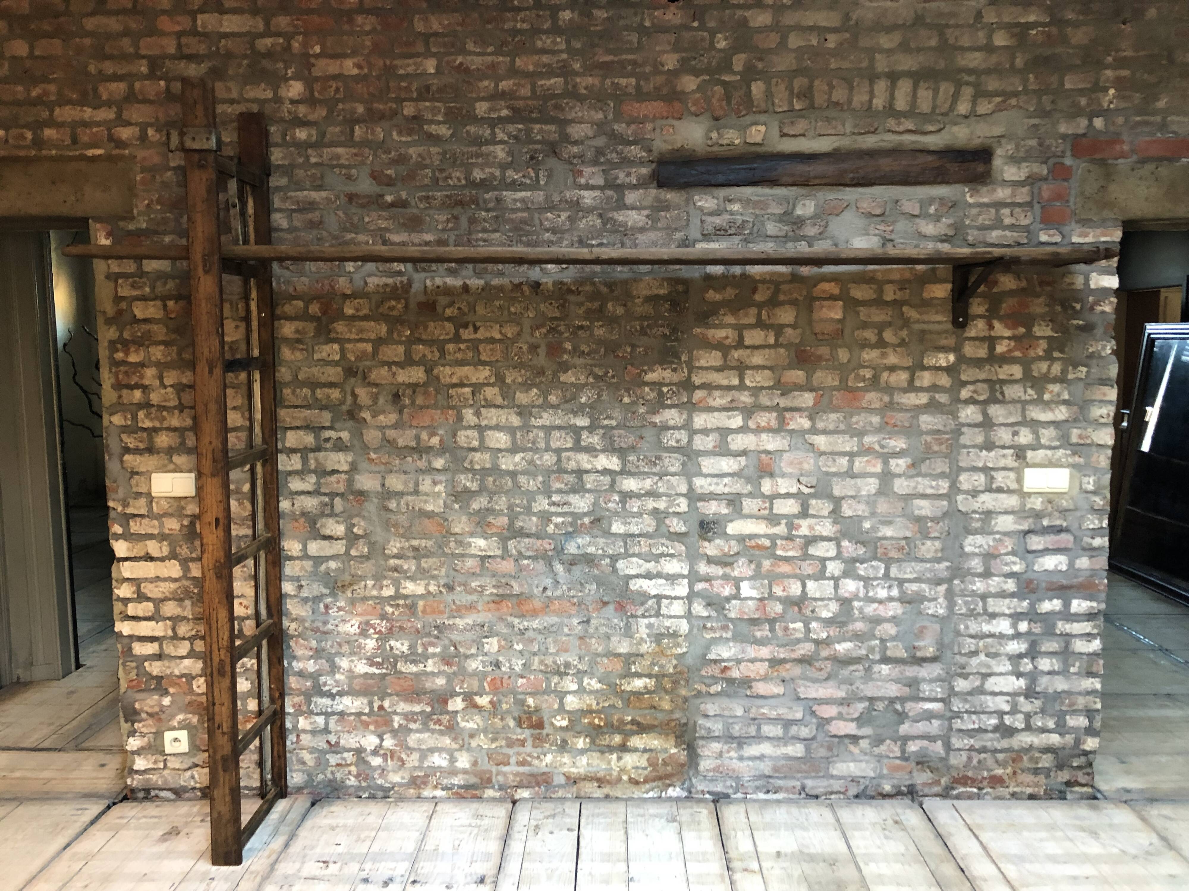 Industrial wall shelf