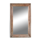 Grand miroir ancien en bois massif (124 x 75 x 11cm)