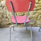 Lot 6 red formica chairs