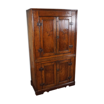Antique wardrobe 4 doors oak 18th century