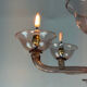 Venetian lustre made of Murano glass in amethyst colour, circa 1920.