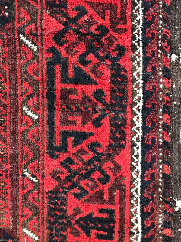 Carpet former Turkmen Belutch done Afghan hand 94 X 184 CM