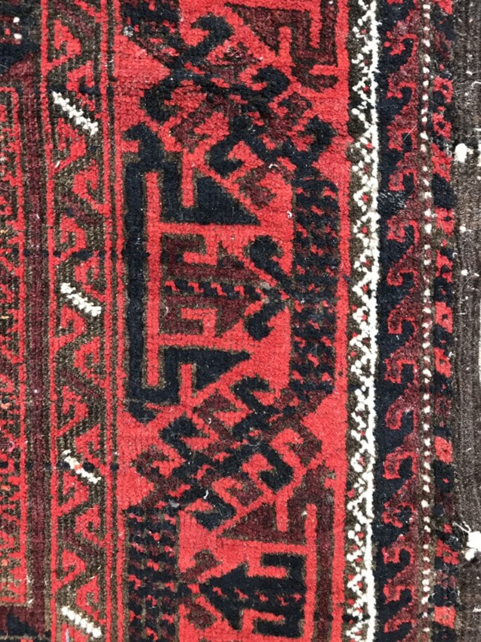 Carpet former Turkmen Belutch done Afghan hand 94 X 184 CM