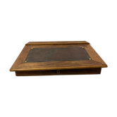 Ecritoire en bois dessus cuir début XXème
