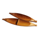 Pair of wooden appetizer dishes