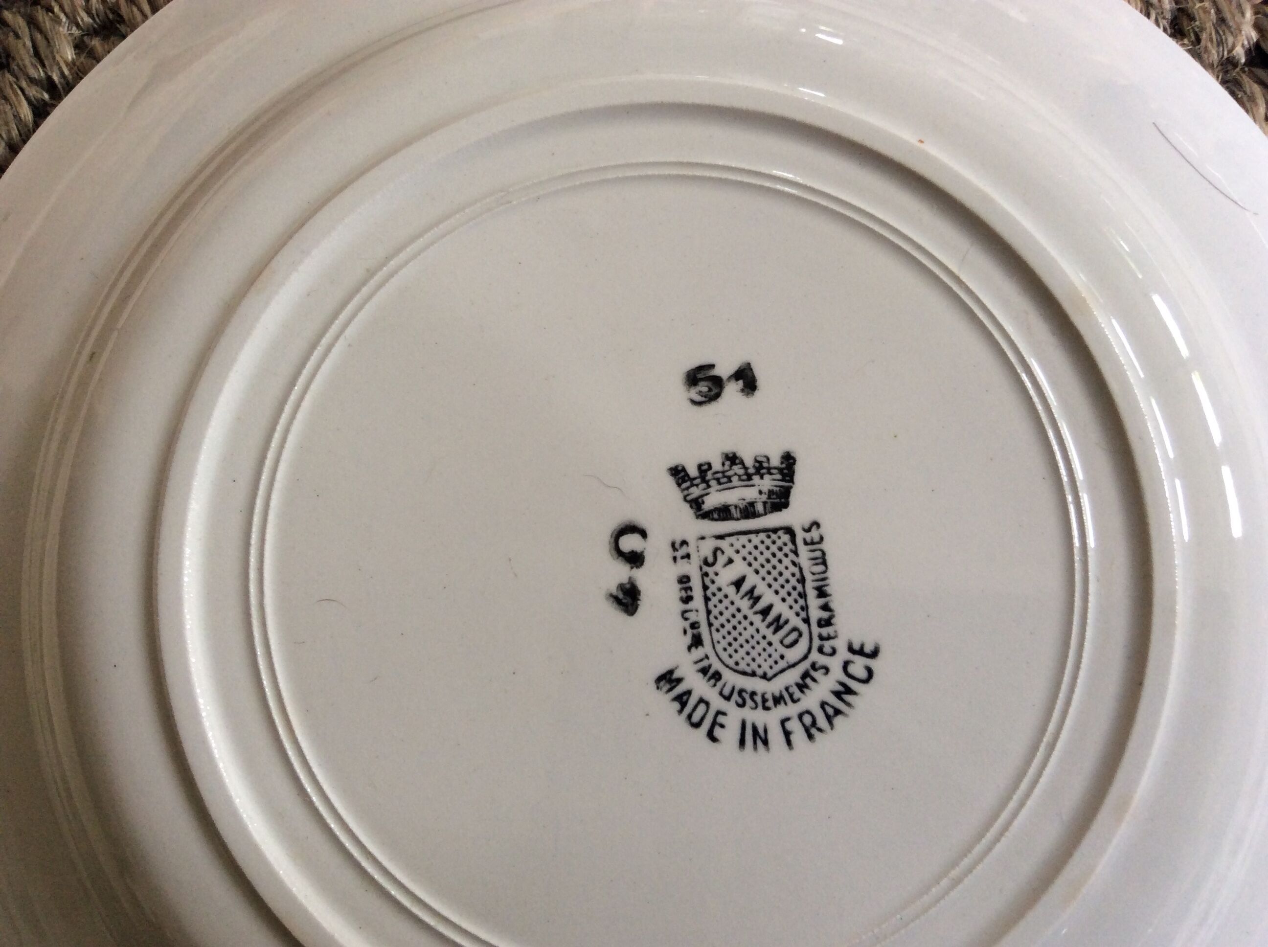 Set of 6 vintage dessert plates