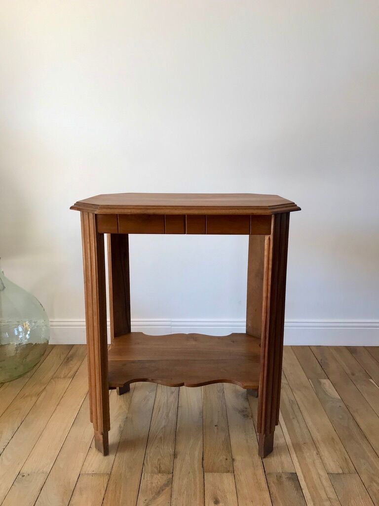 Wooden console table art deco 40s