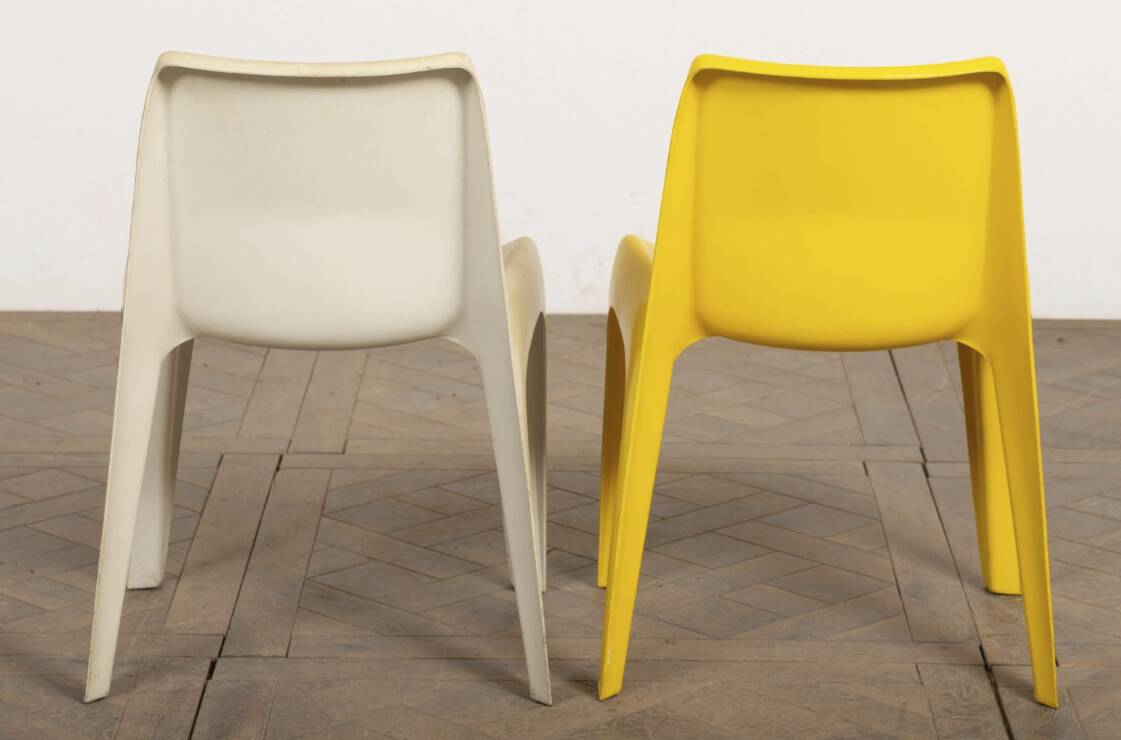 Deux chaises cantilever modèle BA1171, Helmut BATZNER