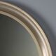 Miroir rond vintage en aluminium anodisé, design Italie, années 1960