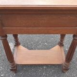 Solid oak art deco console