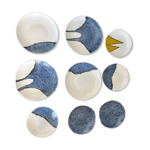 Lot 8 assiettes The Coco - porcelaine limoges