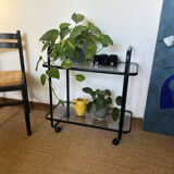 Serving with vintage metal and glass wheels