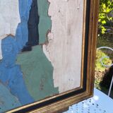 Peinture abstraite sur panneau