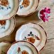 Set of 8 vintage dessert plates, model 9181 by Digoin