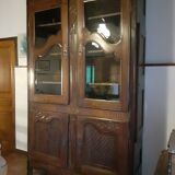 Armoire ancienne 4 portes, dont 2 vitrées