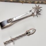 Set of dessert cutlery + 2 sugar tongs