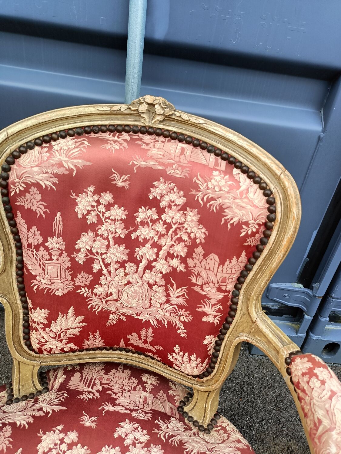 Pair of antique armchairs Louis XV style