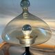 Vintage blown glass and metal lamp