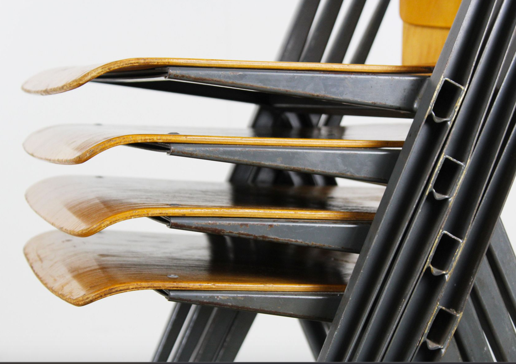 Vintage Pyramid chairs by Wim Rietveld for Ahrend de Cirkel