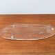 Large Vintage Glass Plate in the Shape of a Swedish Fish by Pukeberg Glass