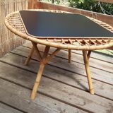 Rattan coffee table 1960