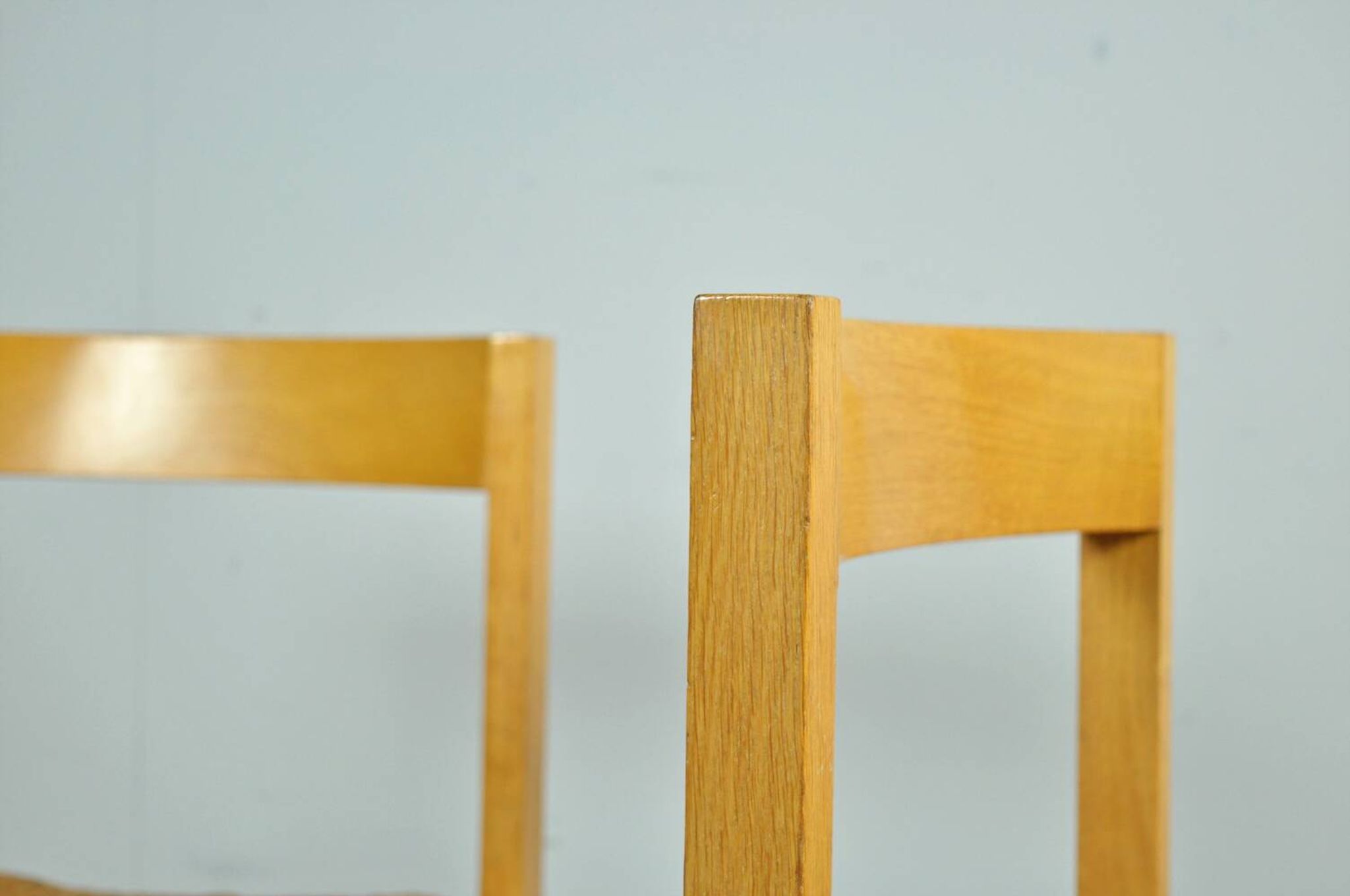Vintage dutch design oak dining chairs, 1960s