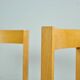 Vintage dutch design oak dining chairs, 1960s