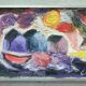 Grethe Hultgren, Swedish Expressionist Composition, Oil on Canvas, 1979, Framed