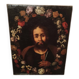 Peinture Ancienne Huile Sur Toile Saint Pierre Ecole Flamande En Italie 17ème Siècle