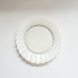 Set of 10 dessert plates flowers petals daisy Duralex Made in France 70s