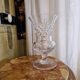 Vase Médicis en cristal signé Bayel coupe ciselée XIXème