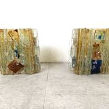 Vintage glass wall lamp by W. van Oyen for Raak, 1960s