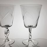 6 crystal wine glasses from the 60s (wheat)