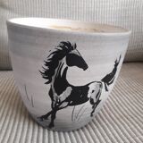 Vintage ceramic signed Millet Sèvres