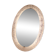 Erco large melted ice acrylic illuminated oval wall mirror, 1970s
