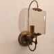 Pair of brass wall lights