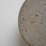 Brown glazed stoneware butter dish