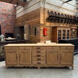 Huge mid-20th century sideboard in solid oak