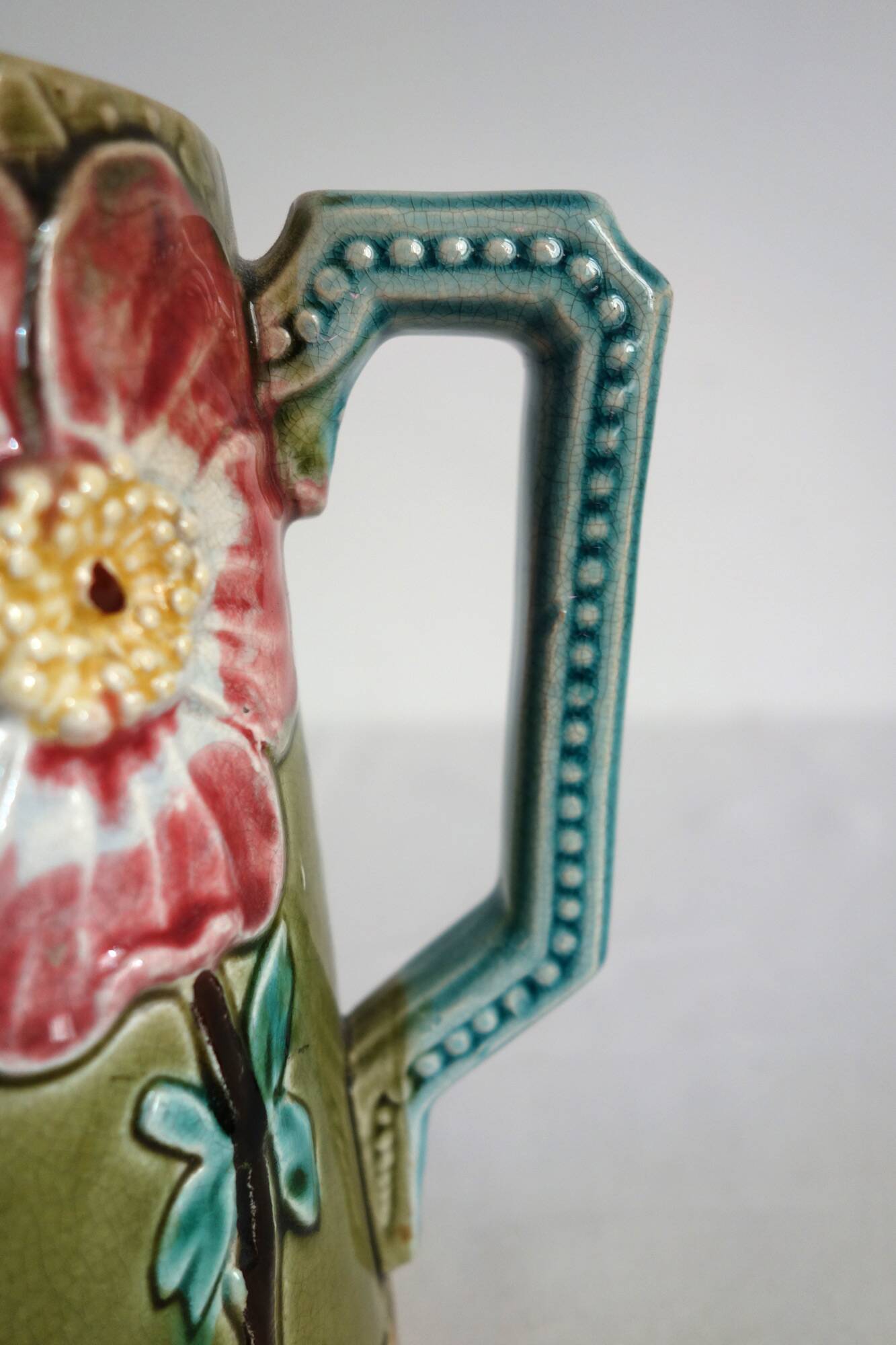 Art Nouveau slip pitcher Gustave de Bruyn 1900