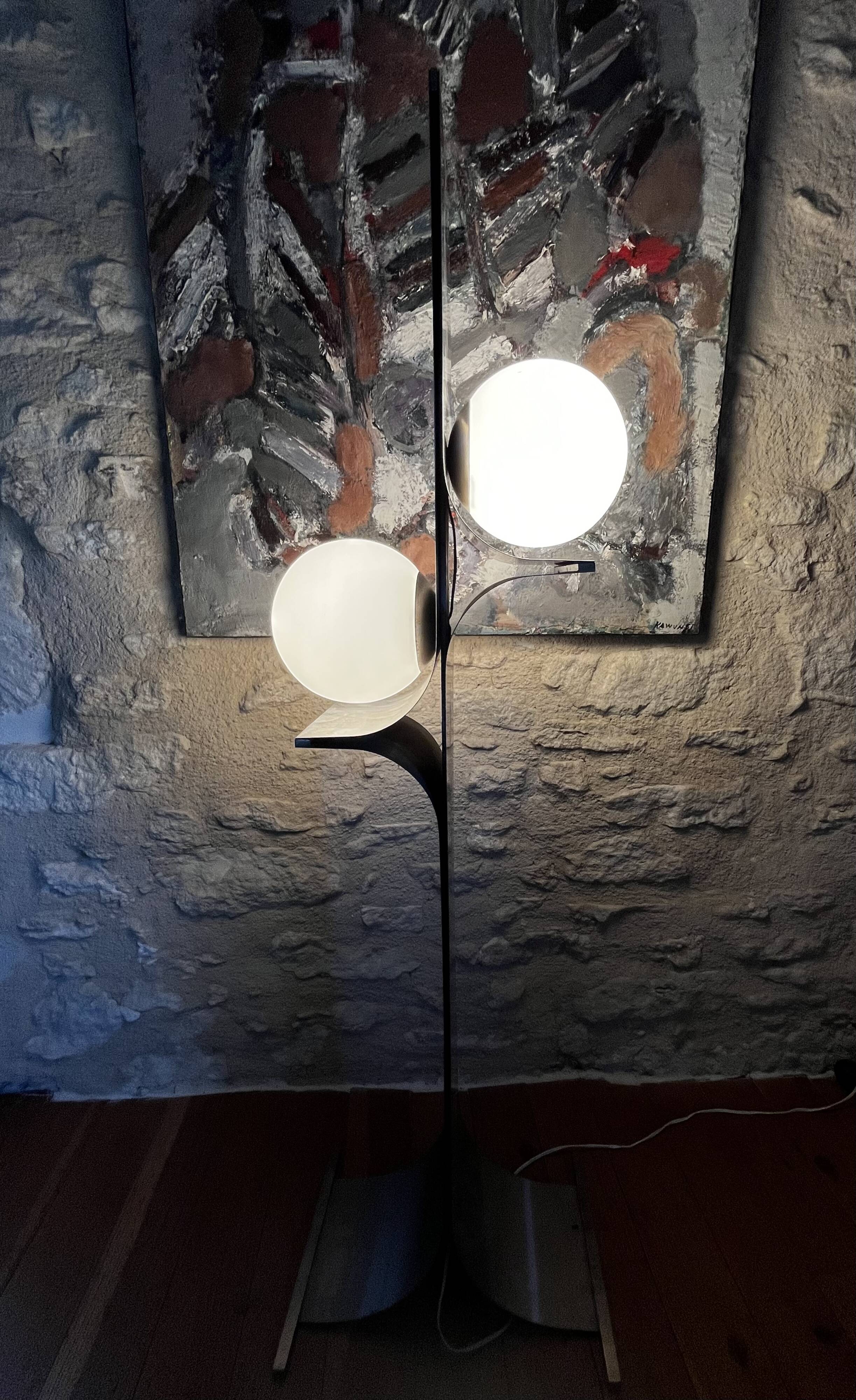 Brutalist floor lamp